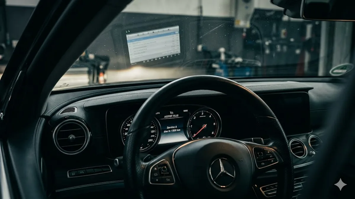 Mercedes ASSYST PLUS: korrekt auslesen & zuruecksetzen