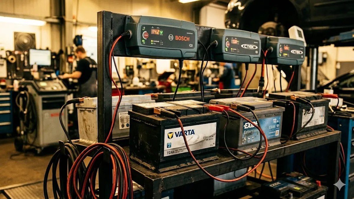 Batterietest nach CCA und EN 50342 in der Werkstatt