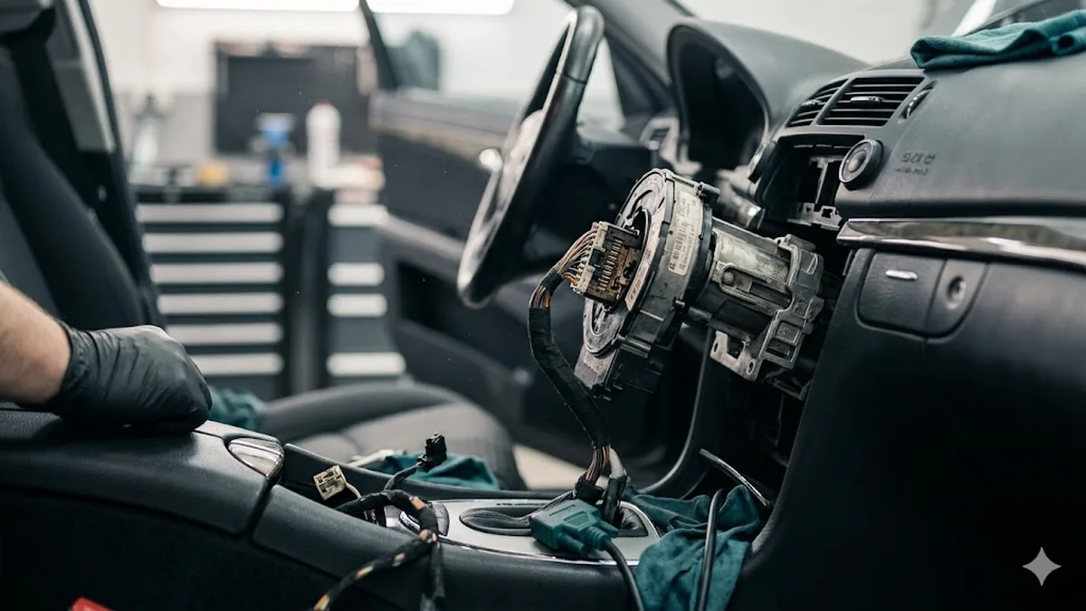 ABS/ESP-Steuergerät entheiraten beim Mercedes