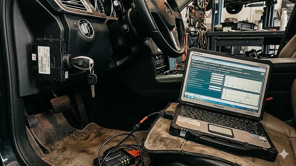 Mercedes Komfortschließung codieren per XENTRY