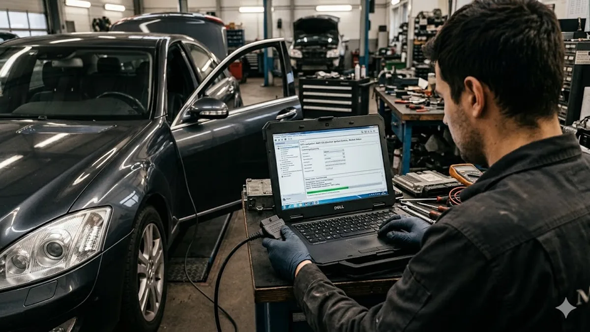 Mercedes W221 Steuergerät entheiraten – S-Klasse