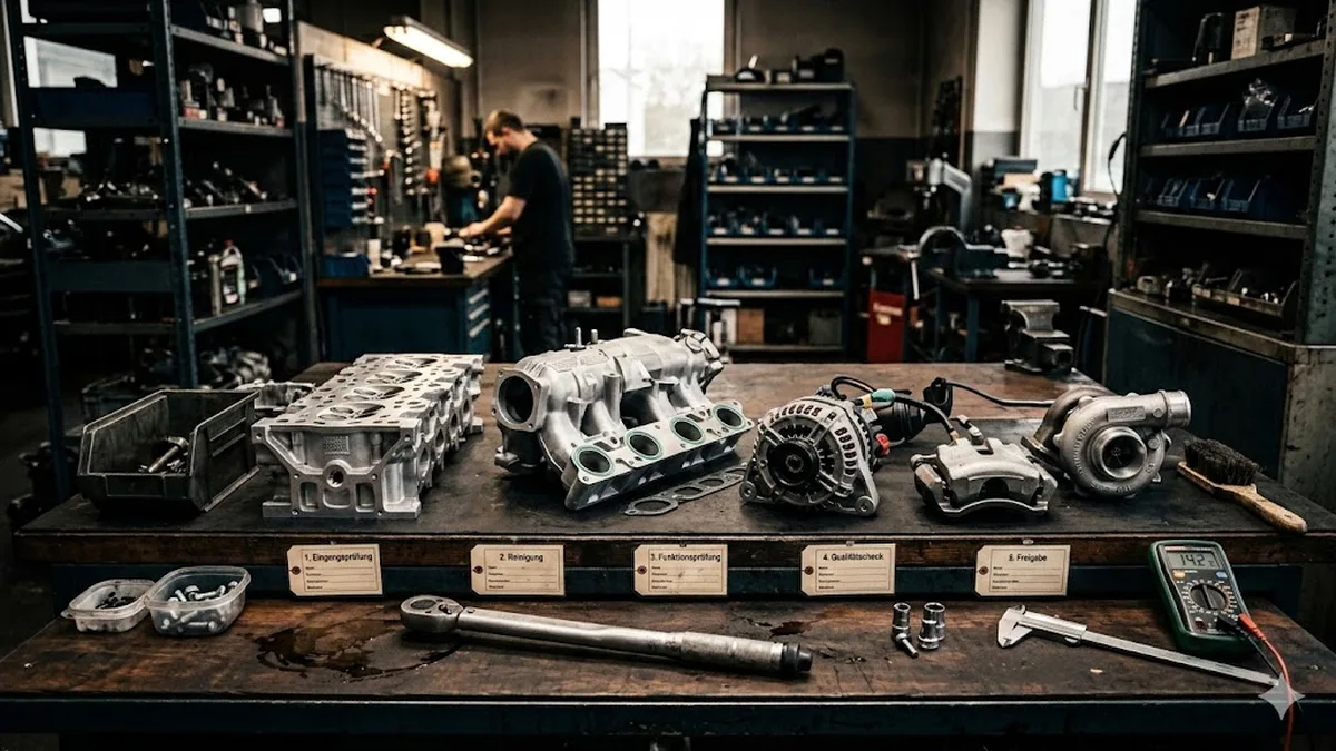 Gebrauchtteile-Qualität: Unser 5-Punkte-Verfahren