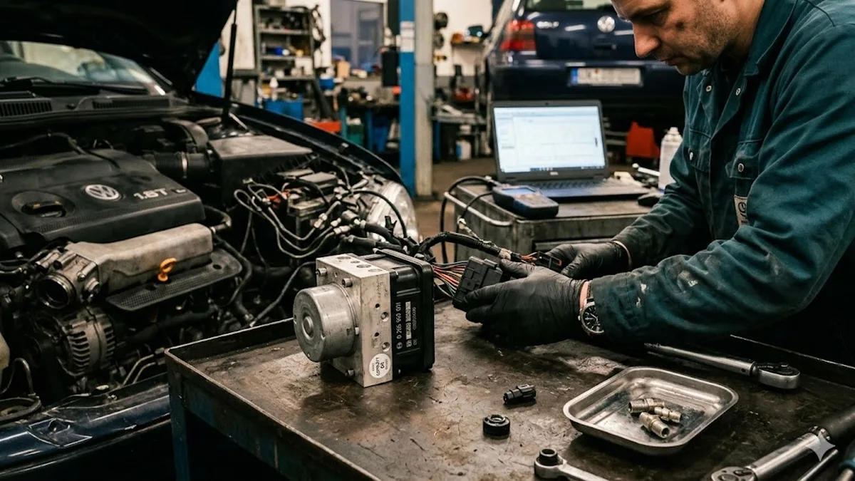 Gebrauchtes ABS-Steuergerät – Tausch und Codierung