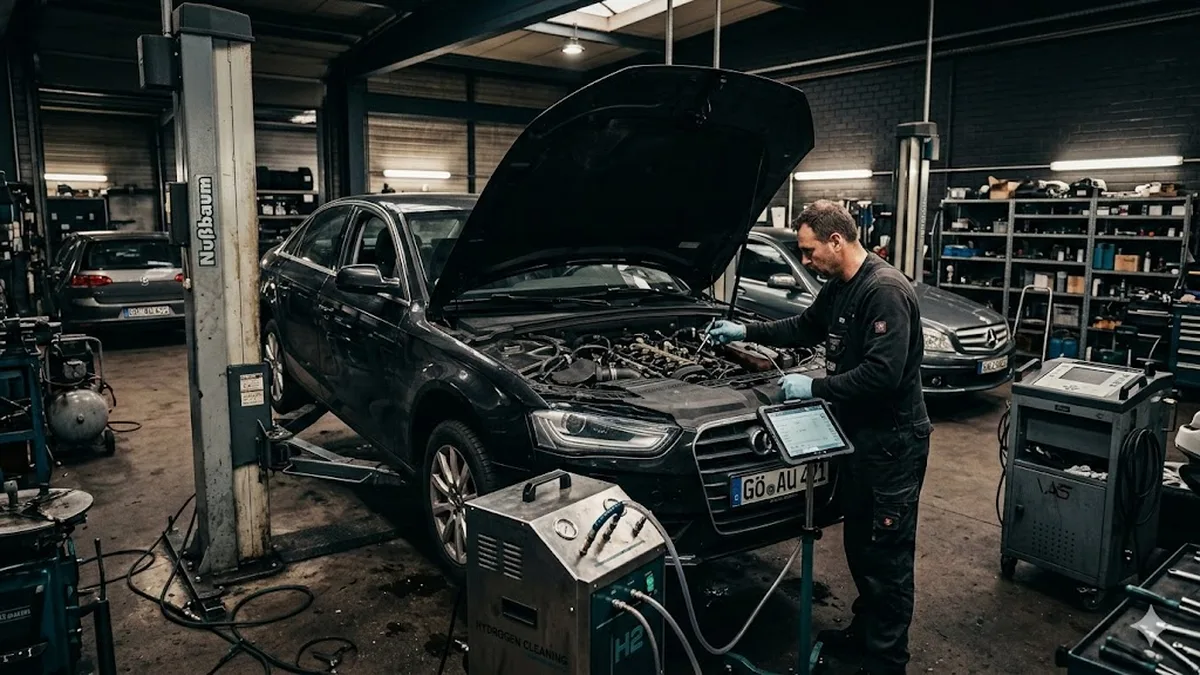 Audi A4 TFSI: Einlassventile mit H2 reinigen