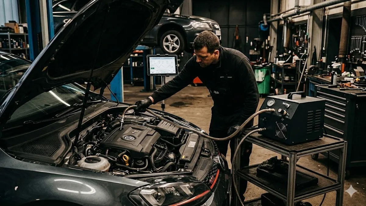 Benziner TSI/TFSI: Einlassventile reinigen mit H2