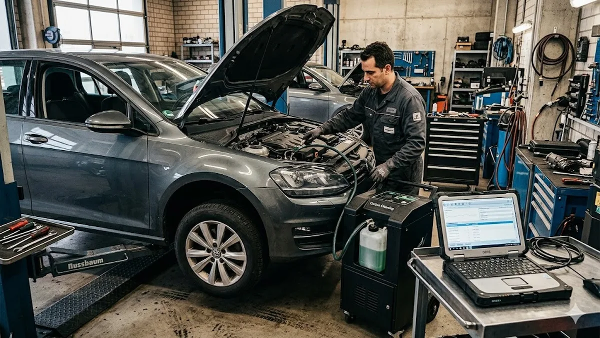 VW Golf TDI: H2-Reinigung Praxisbericht