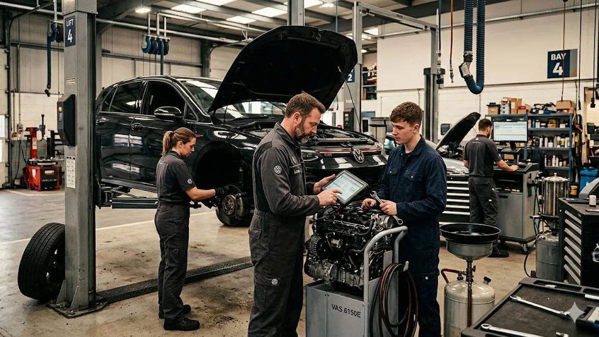 VW-Mechaniker: Du bist mehr als der Typ der Öl wechselt