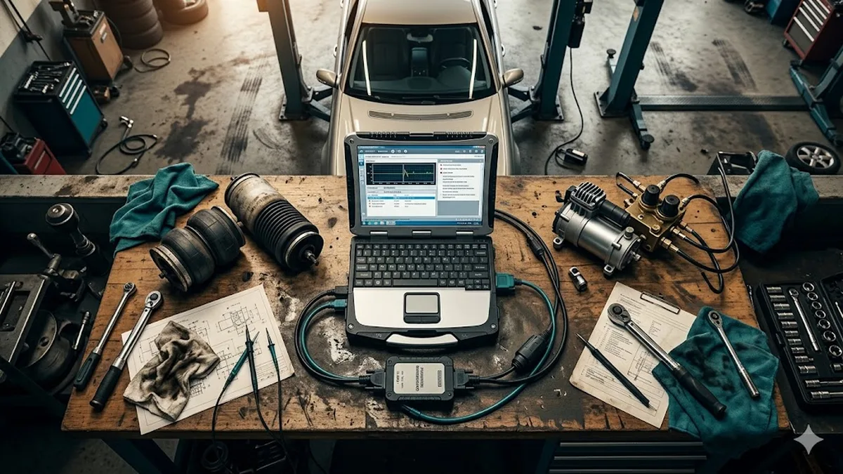 Mercedes W211 Airmatic sackt ab – Balg oder Kompressor?