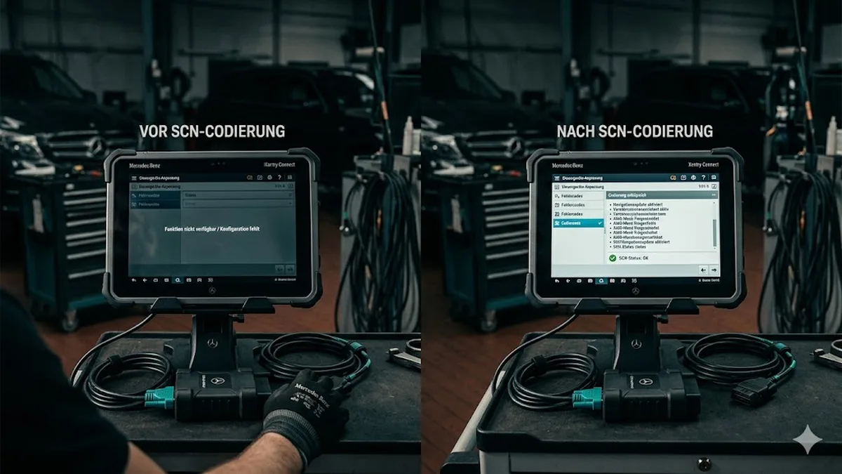 SCN-Codierung bei Mercedes: Das Backend-Verfahren
