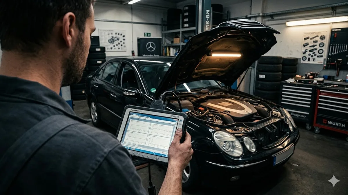 Mercedes W211 E220 CDI – Fehler und XENTRY-Diagnose