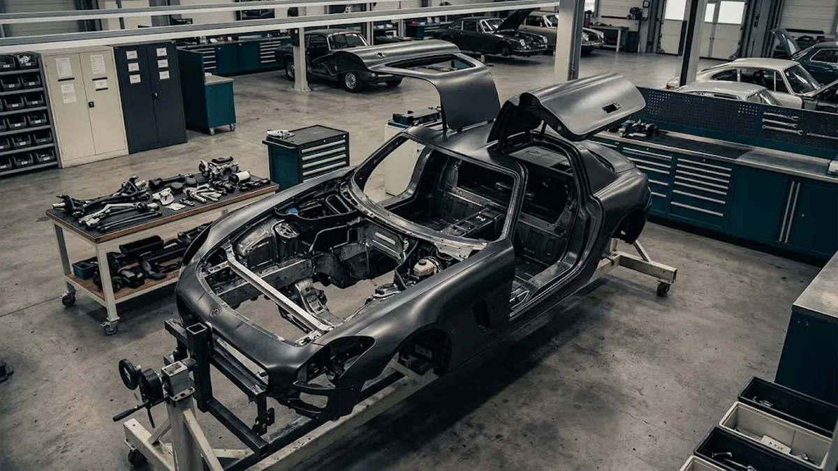 Mercedes SLS AMG (C197): Flügeltürer und M159-Technik