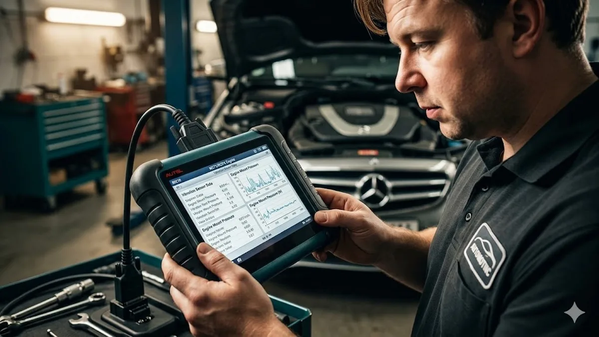 Mercedes W212 Motorlagerung: Vibrationen diagnostizieren