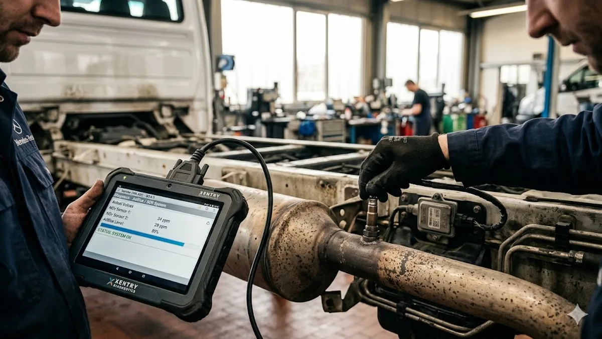 Sprinter W906: NOx-Sensor und AdBlue per XENTRY prüfen