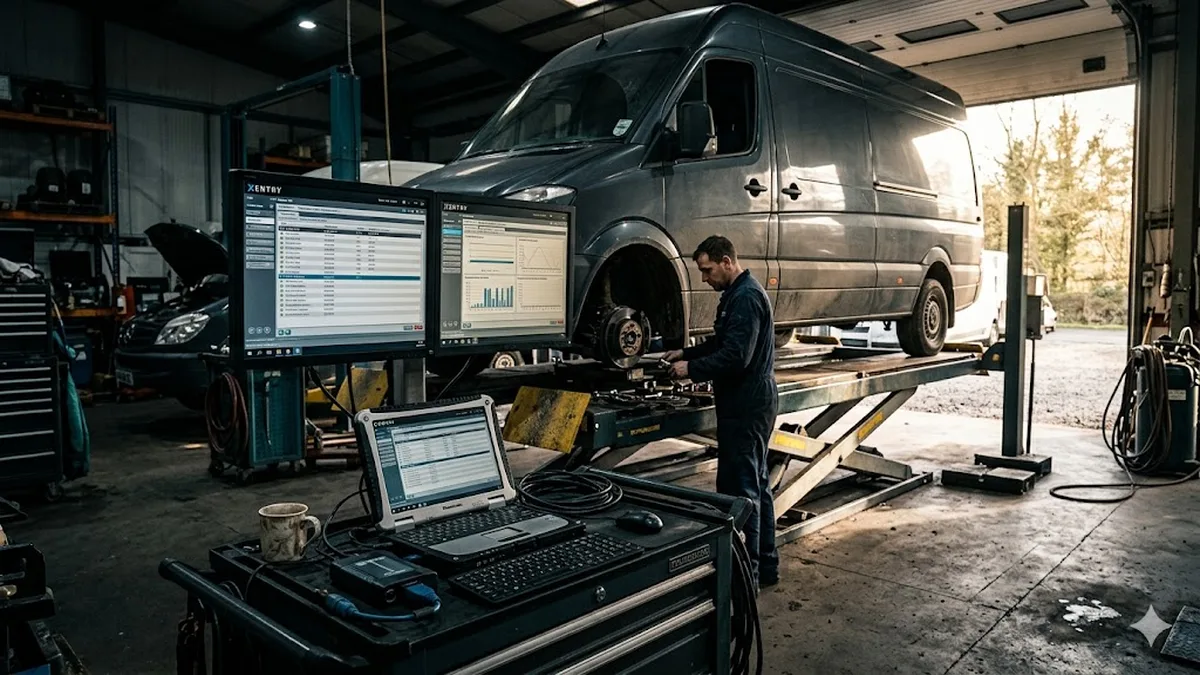 Mercedes Sprinter W906: Fehler und XENTRY für Gewerbe