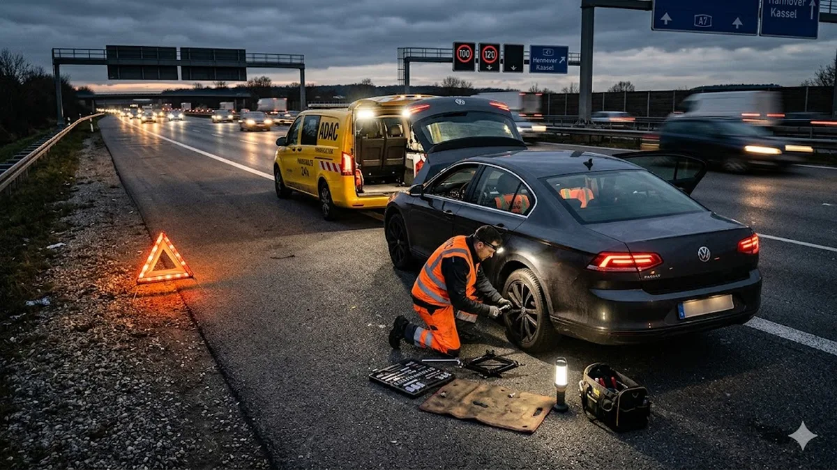 Fahrzeugpanne auf der Autobahn: Die richtigen Schritte