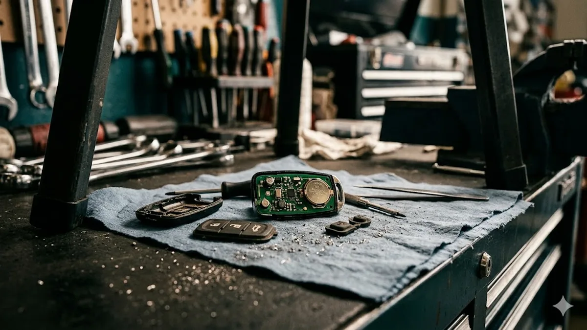 Funkfernbedienung reparieren: Tasten und Gehäuse